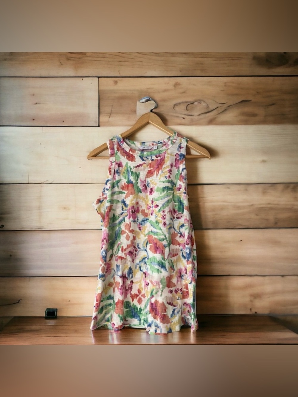 NEW Reitmans Women's Floral Pastel Watercolour Tank Top Size Small Flowy Summer